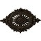 Ekena Millwork Antonio Ceiling Medallion, Hand-Painted Stone Hearth, 35 7/8"W x 22 1/2"H x 4 3/8"P CM35X22ANSHF - alternate 1